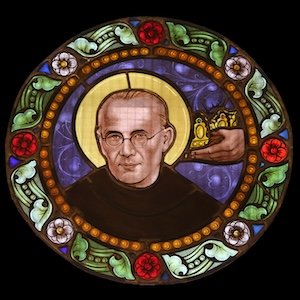 Vidriera Maxiliano Kolbe